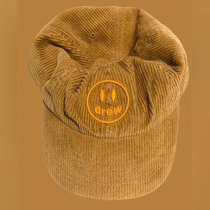 DREW Tan Corduroy Cap with Yellow Smiley